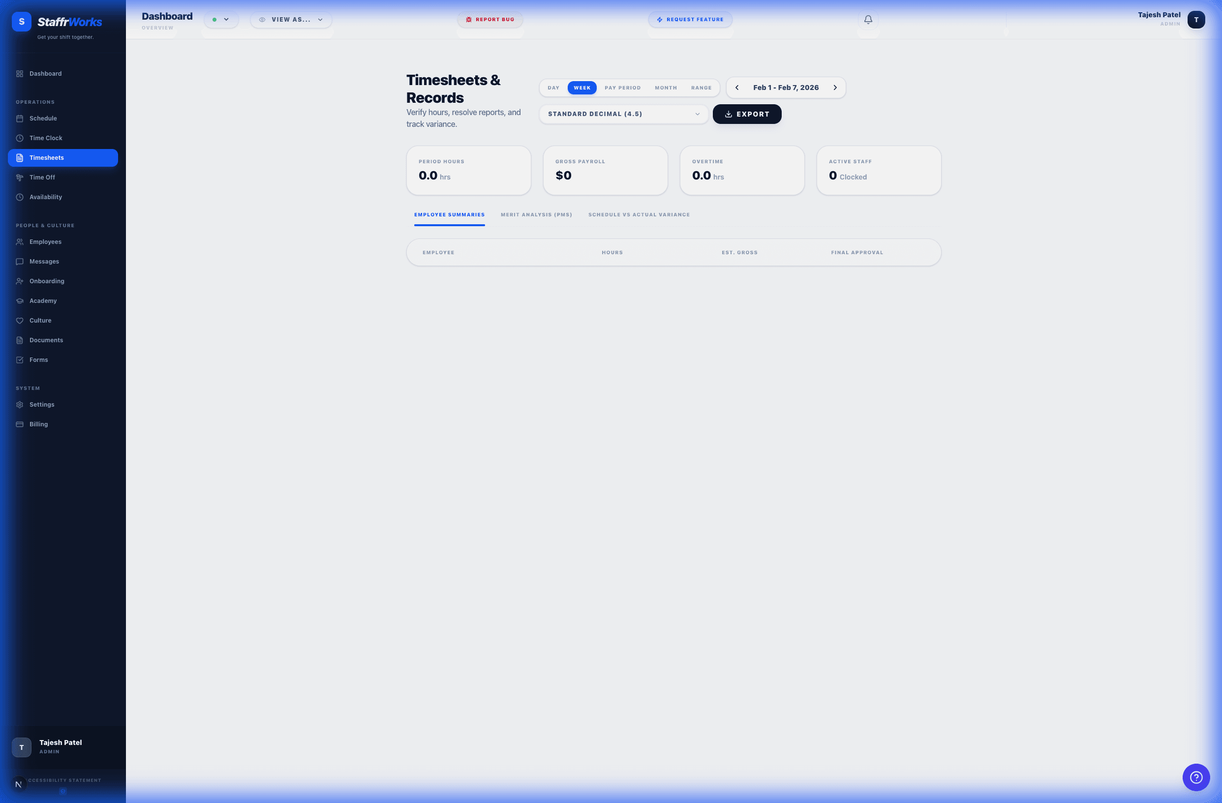 Timesheet Management